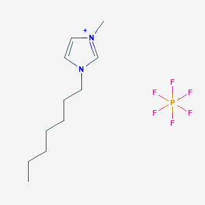 molecular formula C11H21F6N2P B6336266 1-Heptyl-3-methylimidazolium hexafluorophosphate, 99% CAS No. 357915-04-9