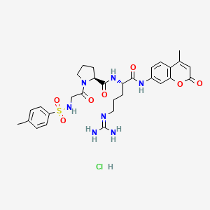 molecular formula C30H38ClN7O7S B6336281 Tos-Gly-Pro-Arg-AMC HCl CAS No. 201860-45-9