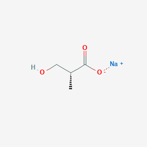 molecular formula C4H7NaO3 B6336412 (R)-3-Hydroxyisobutyric acid sodium salt CAS No. 1228078-57-6