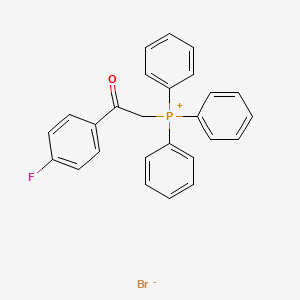 molecular formula C26H21BrFOP B6336440 (2-(4-Fluorophenyl)-2-oxoethyl)triphenylphosphonium bromide CAS No. 120302-61-6
