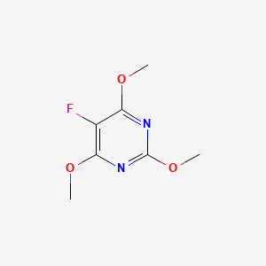 molecular formula C7H9FN2O3 B6336443 5-Fluoro-2,4,6-trimethoxypyrimidine CAS No. 17573-90-9