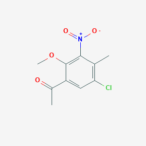 B6336446 1-(5-Chloro-2-methoxy-4-methyl-3-nitrophenyl)-ethanone CAS No. 685892-19-7