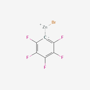 molecular formula C6BrF5Zn B6336473 2,3,4,5,6-Pentafluorophenylzinc bromide, 0.50 M in THF CAS No. 41242-25-5