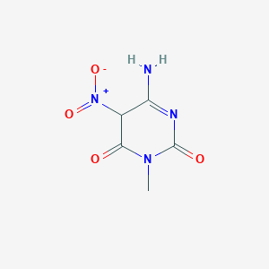 molecular formula C5H6N4O4 B6336475 6-Amino-3-methyl-5-nitro-1H-pyrimidine-2,4-dione CAS No. 50996-14-0