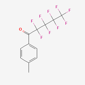 molecular formula C12H7F9O B6336504 4-Methylphenyl perfluorobutyl ketone, 97% CAS No. 647-60-9