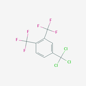 molecular formula C9H3Cl3F6 B6336509 3,4-Bis(trifluoromethyl)benzotrichloride CAS No. 63516-34-7