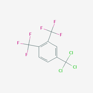 molecular formula C9H3Cl3F6 B6336509 4-(Trichloromethyl)-1,2-bis(trifluoromethyl)benzene CAS No. 63516-34-7