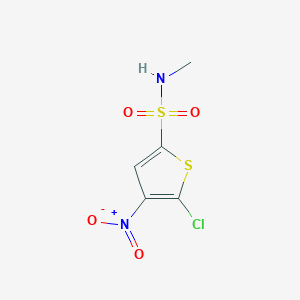 molecular formula C5H5ClN2O4S2 B6336512 5-Chloro-N-methyl-4-nitrothiophene-2-sulfonamide, 95% CAS No. 61714-49-6