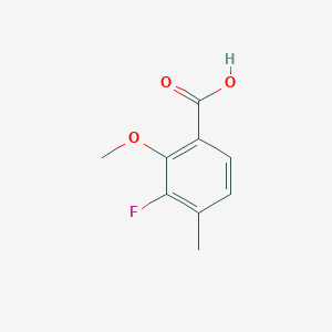 molecular formula C9H9FO3 B6336553 3-Fluoro-2-methoxy-4-methylbenzoic acid CAS No. 1427416-19-0