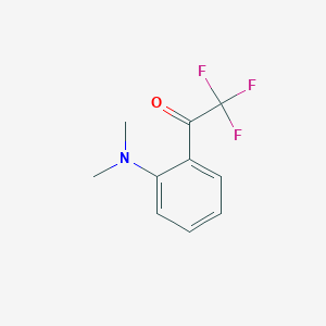 molecular formula C10H10F3NO B6336576 1-(2-Dimethylaminophenyl)-2,2,2-trifluoroethanone, 97% CAS No. 1256467-19-2