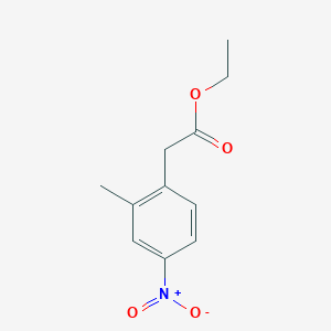 molecular formula C11H13NO4 B6336580 Ethyl 2-methyl-4-nitrophenylacetate CAS No. 50712-66-8