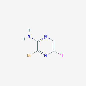 3-Bromo-5-iodopyrazin-2-amine