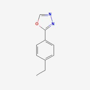 molecular formula C10H10N2O B6336633 2-(4-Ethylphenyl)-1,3,4-oxadiazole CAS No. 1143581-11-6