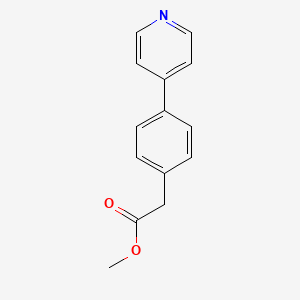Methyl 2-(4-(pyridin-4-yl)phenyl) acetate