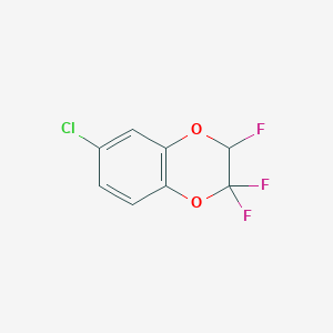 molecular formula C8H4ClF3O2 B6336702 6-Chloro-2,2,3-trifluoro-1,4-benzodioxane, 80% CAS No. 1357626-60-8
