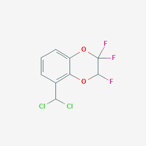 molecular formula C9H5Cl2F3O2 B6336730 5-(Dichloromethyl)-2,2,3-trifluoro-1,4-benzodioxane CAS No. 1435806-56-6