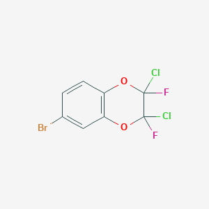 molecular formula C8H3BrCl2F2O2 B6336731 6-Bromo- 2,3-dichloro-2,3-difluoro-1,4-benzodioxane, 97% CAS No. 1435807-07-0