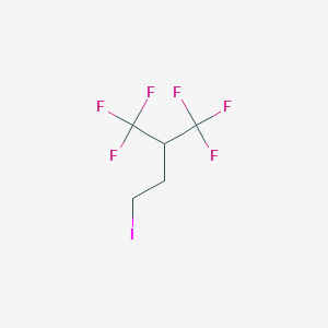 4-Iodo-1,1,1-trifluoro-2-(trifluoromethyl)butane