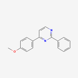 molecular formula C17H14N2O B6336759 2-Phenyl-4-(4-methoxyphenyl)pyrimidine CAS No. 1000378-15-3