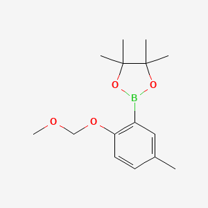 molecular formula C15H23BO4 B6336769 2-(2-(甲氧甲氧基)-5-甲基苯基)-4,4,5,5-四甲基-1,3,2-二氧杂硼环烷 CAS No. 1435949-53-3