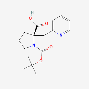 molecular formula C16H22N2O4 B6336777 Boc-(R)-alpha-(2-pyridinylmethyl)-proline CAS No. 959576-41-1