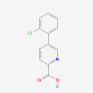 molecular formula C12H8ClNO2 B6336889 5-(2-Chlorophenyl)picolinic acid, 95% CAS No. 1221403-88-8