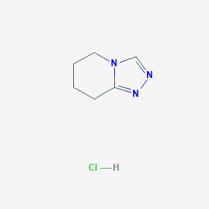 molecular formula C6H10ClN3 B6336906 5,6,7,8-Tetrahydro[1,2,4]triazolo[4,3-a]pyridine hydrochloride CAS No. 1211450-17-7