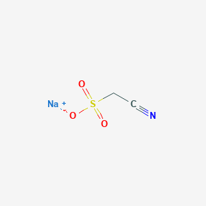 molecular formula C2H2NNaO3S B6336910 Sodium cyanomethylsulfonate, 94% CAS No. 27869-03-0