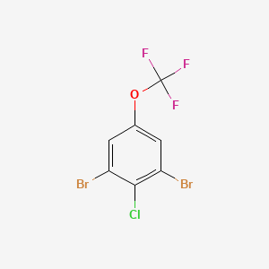 molecular formula C7H2Br2ClF3O B6336929 1,3-二溴-2-氯-5-(三氟甲氧基)苯 CAS No. 1160574-96-8