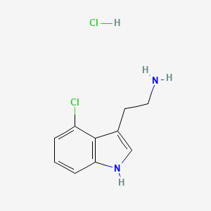 molecular formula C10H12Cl2N2 B6336942 2-(4-Chloro-1H-indol-3-yl)ethanamine hydrochloride;  95% CAS No. 1987175-53-0