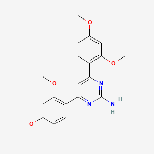 molecular formula C20H21N3O4 B6336979 4,6-Bis(2,4-dimethoxyphenyl)pyrimidin-2-amine CAS No. 688743-14-8