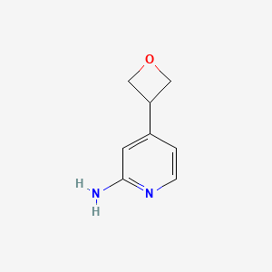 molecular formula C8H10N2O B6337021 4-(Oxetan-3-yl)pyridin-2-amine CAS No. 1427501-89-0