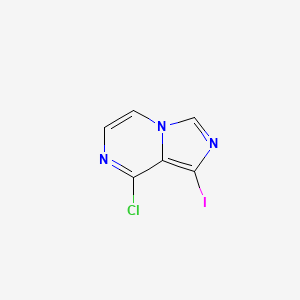 molecular formula C6H3ClIN3 B6337026 8-Chloro-1-iodoimidazo[1,5-a]pyrazine CAS No. 1211591-21-7