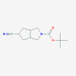 molecular formula C13H20N2O2 B6337040 t-Butyl 5-cyanohexahydrocyclopenta[c]pyrrole-2(1H)-carboxylate CAS No. 1447607-25-1