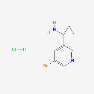 1-(5-Bromopyridin-3-yl)cyclopropan-1-amine hydrochloride