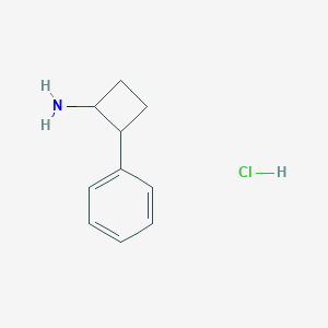 molecular formula C10H14ClN B6337090 2-Phenylcyclobutanamine HCl CAS No. 90874-39-8