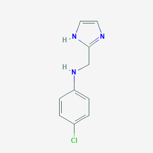 molecular formula C10H10ClN3 B063371 4-氯-N-[(1H-咪唑-2-基)甲基]苯胺 CAS No. 166096-16-8