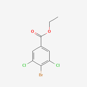 molecular formula C9H7BrCl2O2 B6337129 Ethyl 4-bromo-3,5-dichlorobenzoate CAS No. 1239741-87-7