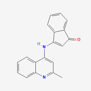 3-((2-Methyl-4-quinolyl)amino)inden-1-one
