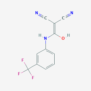 molecular formula C11H6F3N3O B6337138 (Hydroxy((3-(trifluoromethyl)phenyl)amino)methylene)methane-1,1-dicarbonitrile CAS No. 1024316-71-9