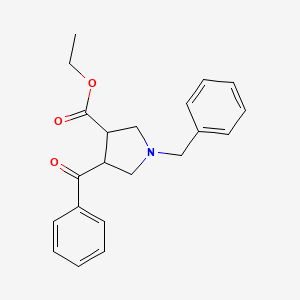 molecular formula C21H23NO3 B6337155 4-Benzoyl-1-benzyl-pyrrolidine-3-carboxylic acid ethyl ester CAS No. 885958-75-8