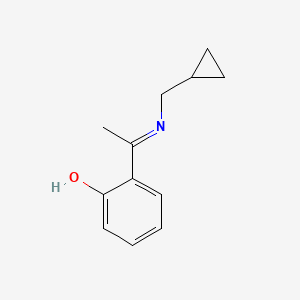 molecular formula C12H15NO B6337168 2-[(Cyclopropylmethyl)ethanimidoyl]phenol CAS No. 680215-03-6