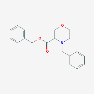 molecular formula C19H21NO3 B6337182 4-Benzyl-3-morpholinecarboxylic acid benzyl ester CAS No. 1042363-71-2