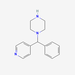 molecular formula C16H19N3 B6337232 1-(Phenylpyridin-4-ylmethyl)piperazine CAS No. 104523-21-9