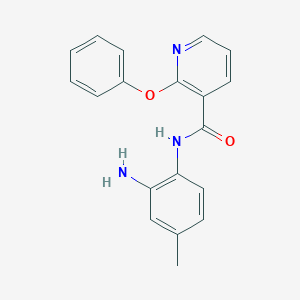 molecular formula C19H17N3O2 B6337249 N-(2-Amino-4-methylphenyl)(2-phenoxy(3-pyridyl))formamide CAS No. 1024413-57-7
