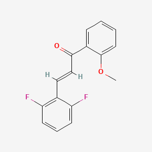 molecular formula C16H12F2O2 B6337263 1-(2-Methoxyphenyl)-3- (2,6-difluorophenyl)-2-propen-1-one CAS No. 1043387-56-9