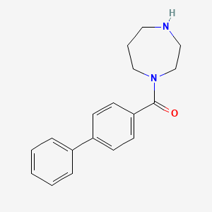 molecular formula C18H20N2O B6337264 1-(4-Phenylbenzoyl)-1,4-diazepane CAS No. 815650-69-2