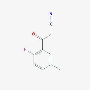molecular formula C10H8FNO B6337295 2-Fluoro-5-methyl-beta-oxo-benzenepropanenitrile CAS No. 1243808-26-5
