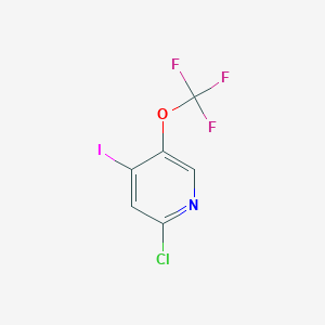 molecular formula C6H2ClF3INO B6337317 2-Chloro-4-iodo-5-(trifluoromethoxy)pyridine, 97% CAS No. 1221171-84-1