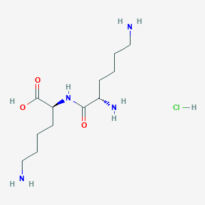molecular formula C12H27ClN4O3 B6337327 H-Lys-Lys-OH hydrochloride CAS No. 134276-45-2